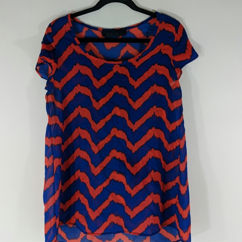 Blue Rain short sleeve top